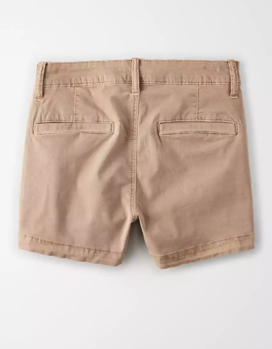 Shorts American Eagle AE High-Waisted Khaki Grise Marron Femme | VZR-99291632